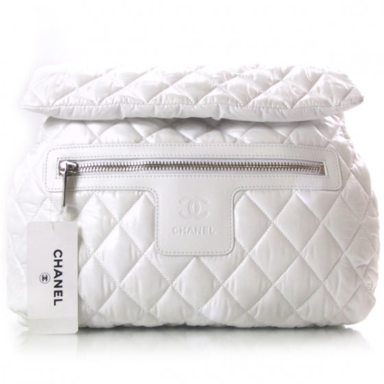 Chanel Nylon Coco Cocoon Backpack White 1 of 10
