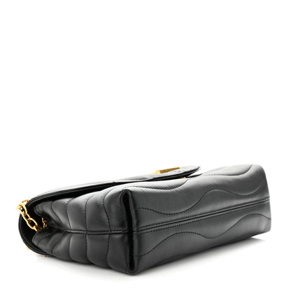 Louis Vuitton Calfskin LV New Wave Chain Bag Black 4 of 10