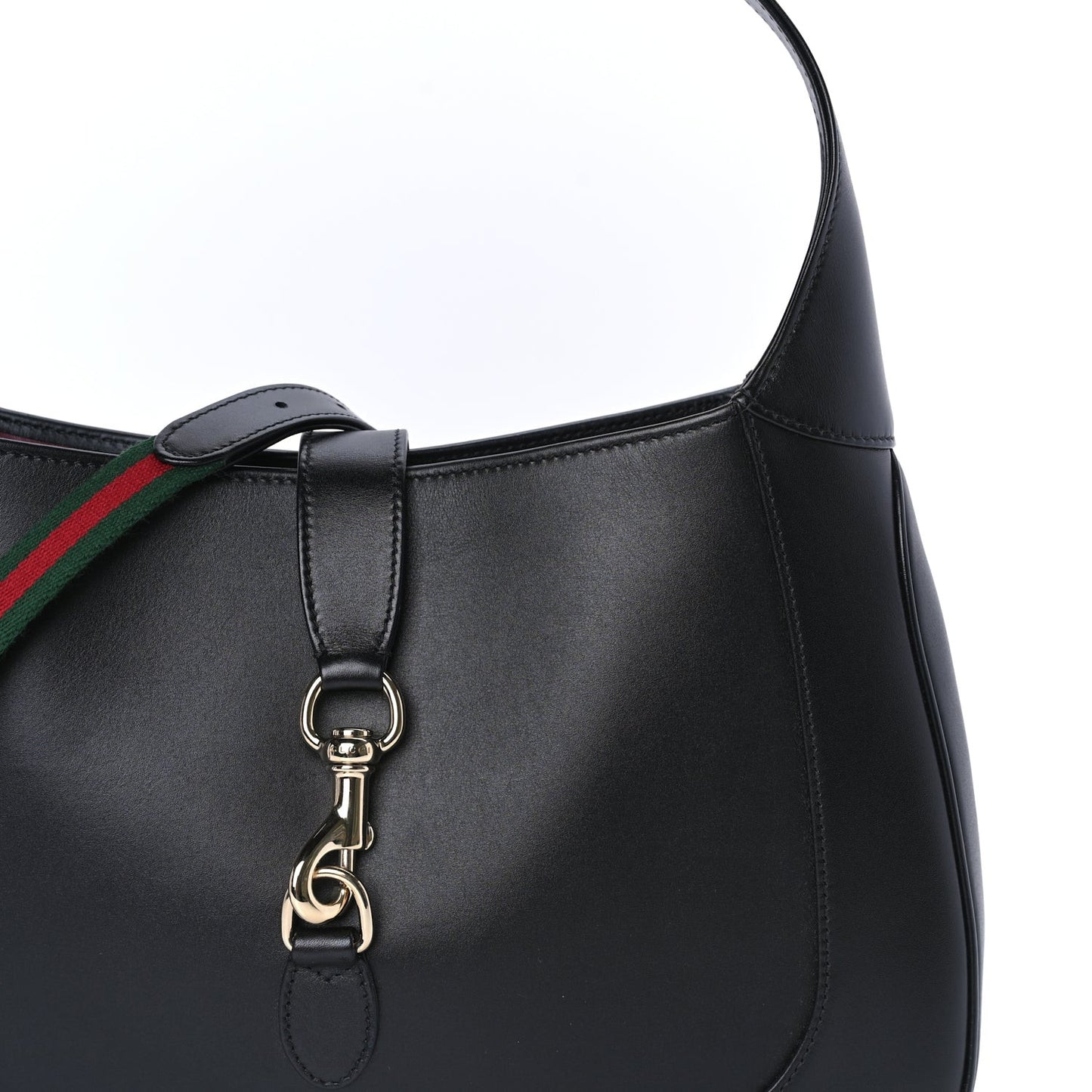 Boarded Dyana Lux Calfskin Medium Jackie 1961 Hobo  Black