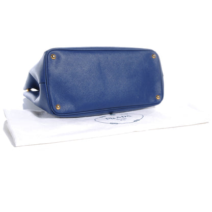 Prada Saffiano Lux Large Tote Bluette 4 of 9