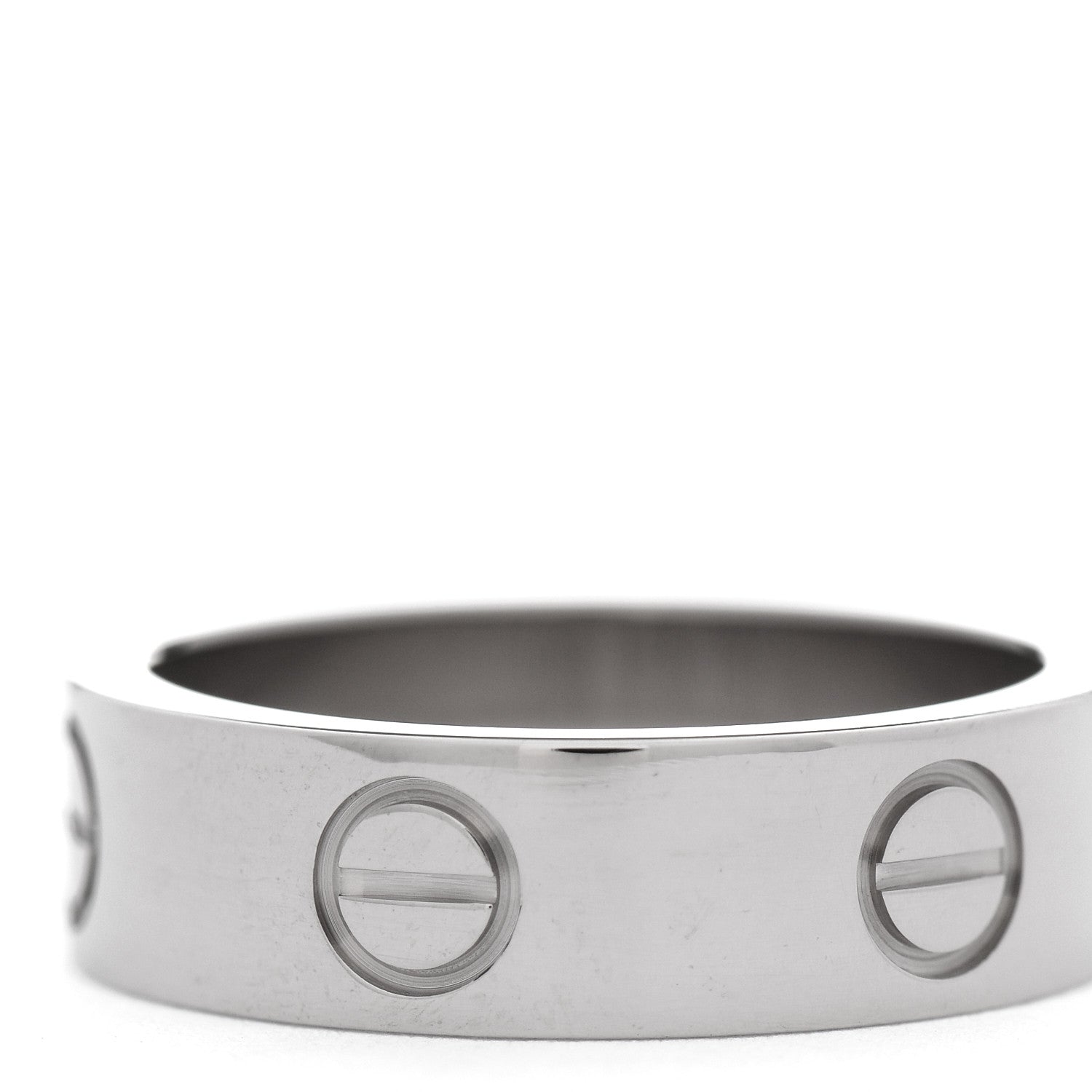 Cartier 18K White Gold 5.5mm LOVE Ring 52 6 5 of 5