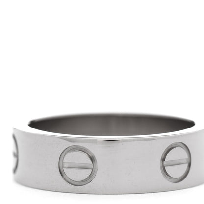 Cartier 18K White Gold 5.5mm LOVE Ring 52 6 5 of 5