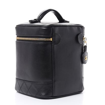 Chanel Lambskin Vanity Cosmetic Case Black 3 of 21