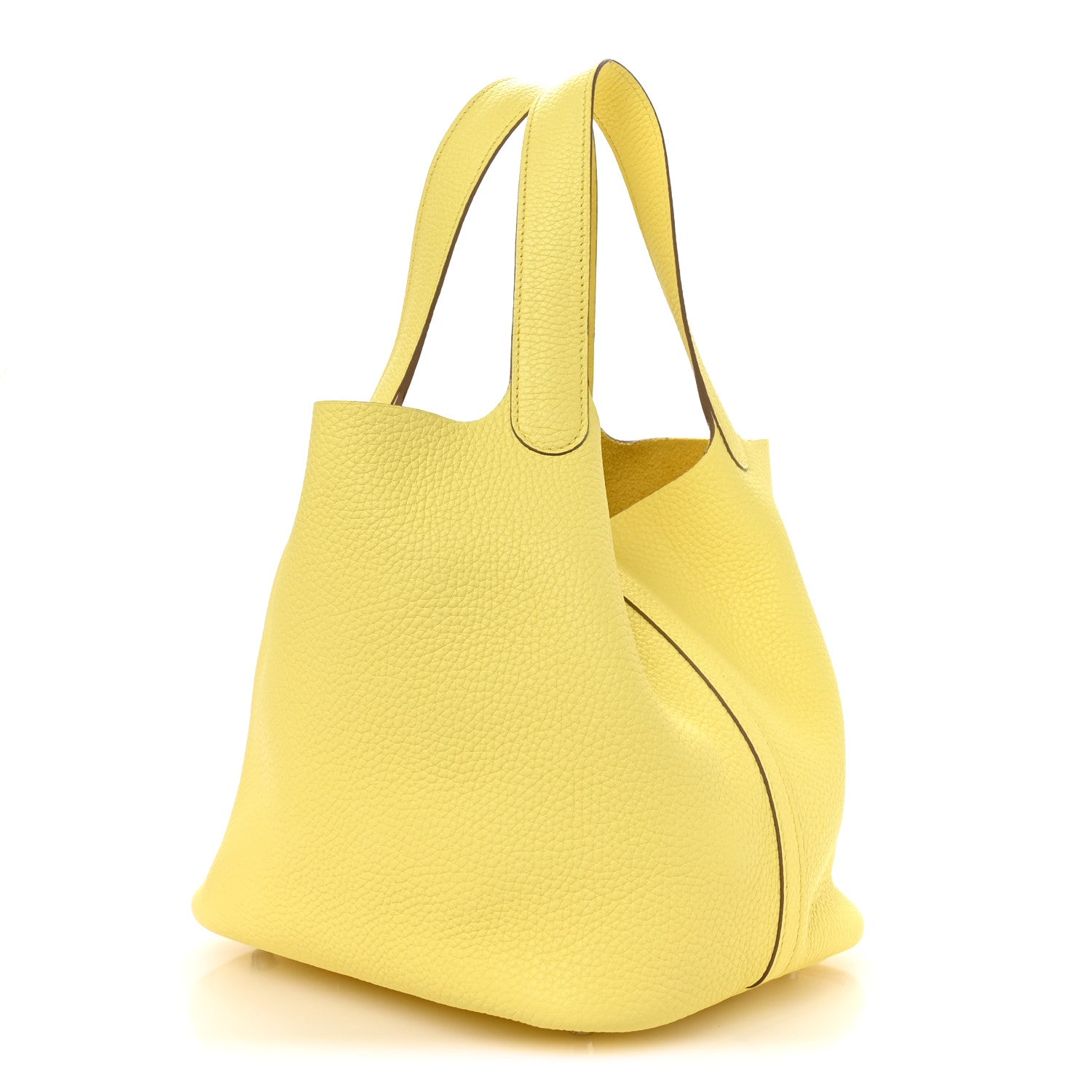 Hermes Taurillon Clemence Picotin Lock 22 MM Lime 3 of 12