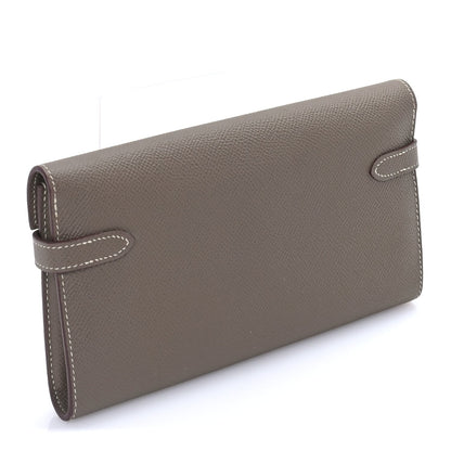 Hermes Epsom Kelly Longue Wallet Etoupe 3 of 7