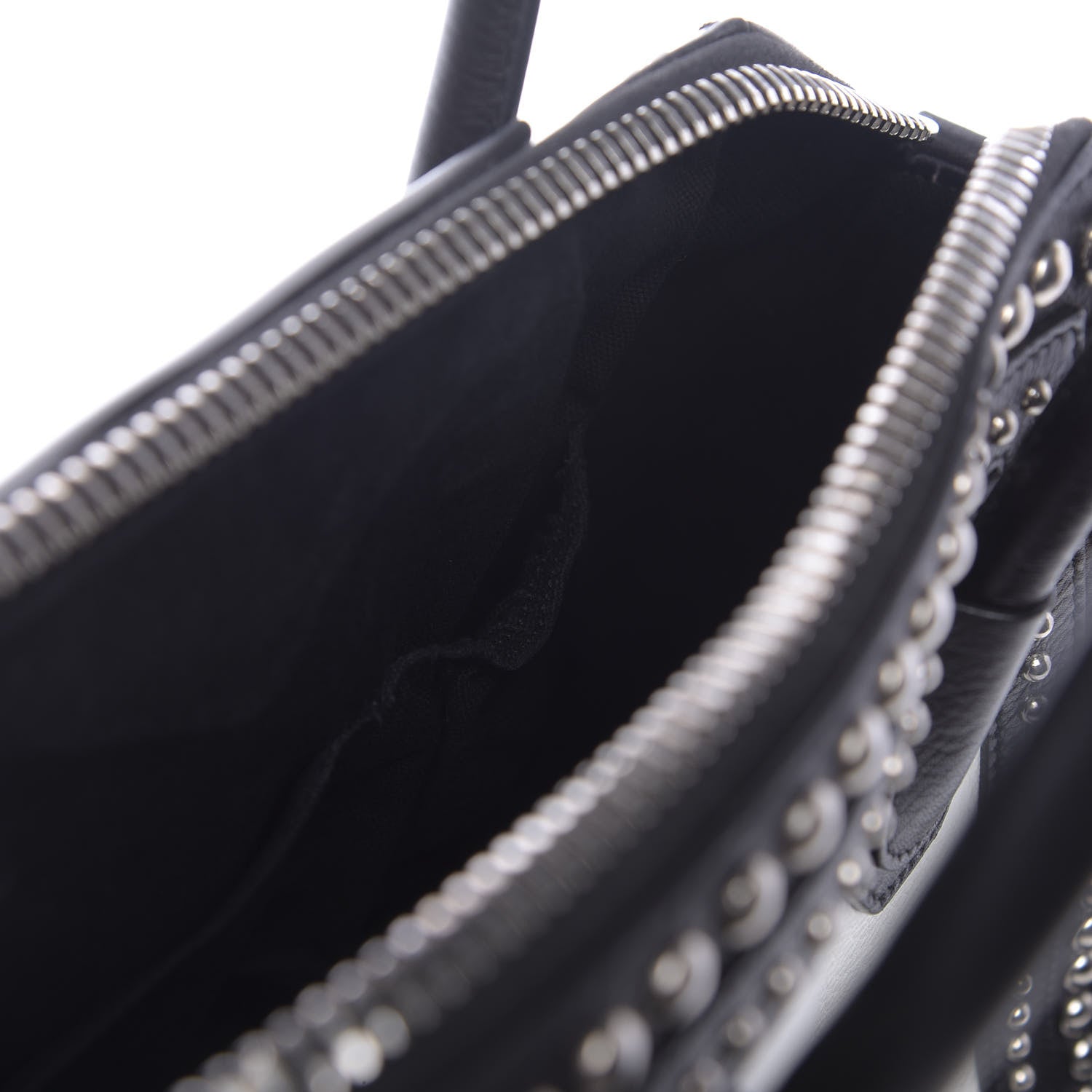 Givenchy Calfskin Small Studded Bi-Color Antigona Black White 9 of 12