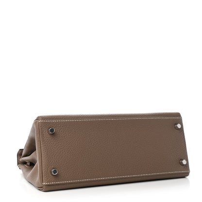 Hermes Togo Kelly Retourne 28 Etoupe 5 of 12