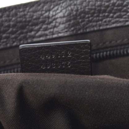 Gucci Monogram Flap Messenger Bag Beige Dark Brown 7 of 10