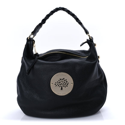 Mulberry Spongy Pebbled Calfskin Large Daria Hobo Black 1 of 7