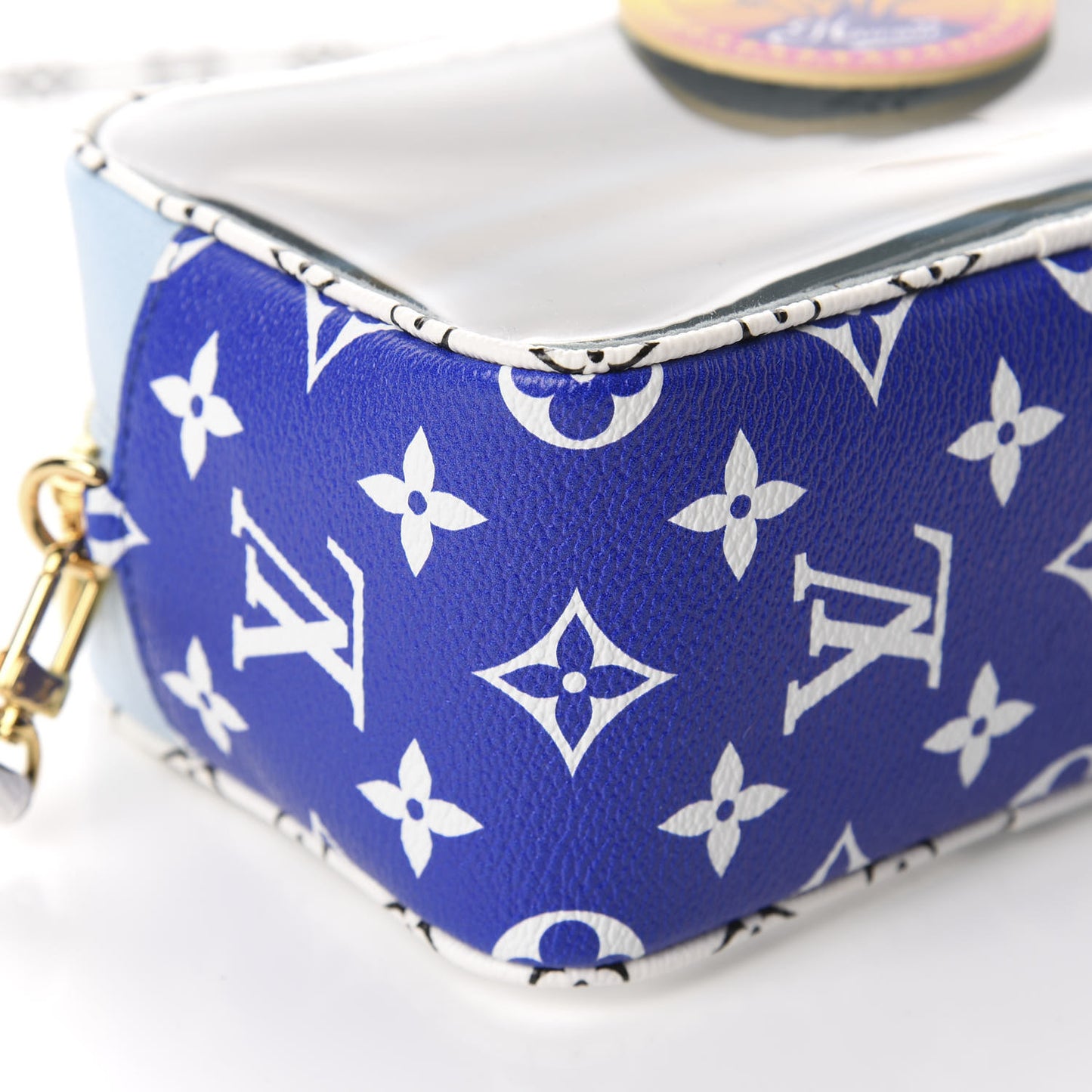 Monogram Giant Hawaii Beach Pouch Blue