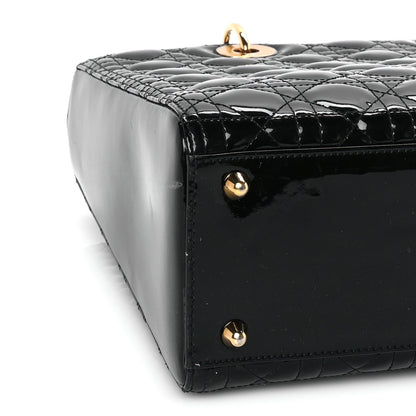 Christian Dior Patent Cannage Large Lady Dior Black 7 of 7