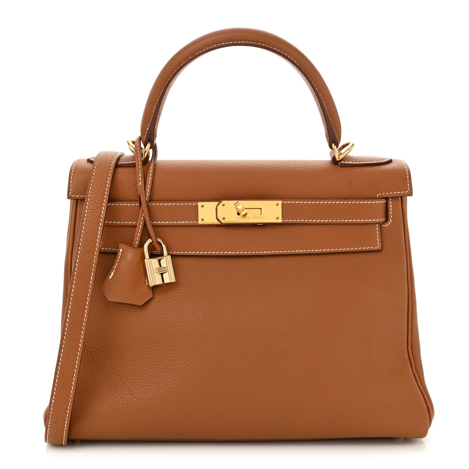 Hermes Togo Kelly Retourne 28 Gold 1 of 12