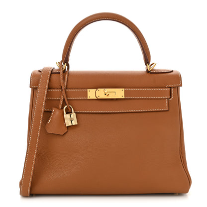 Hermes Togo Kelly Retourne 28 Gold 1 of 12