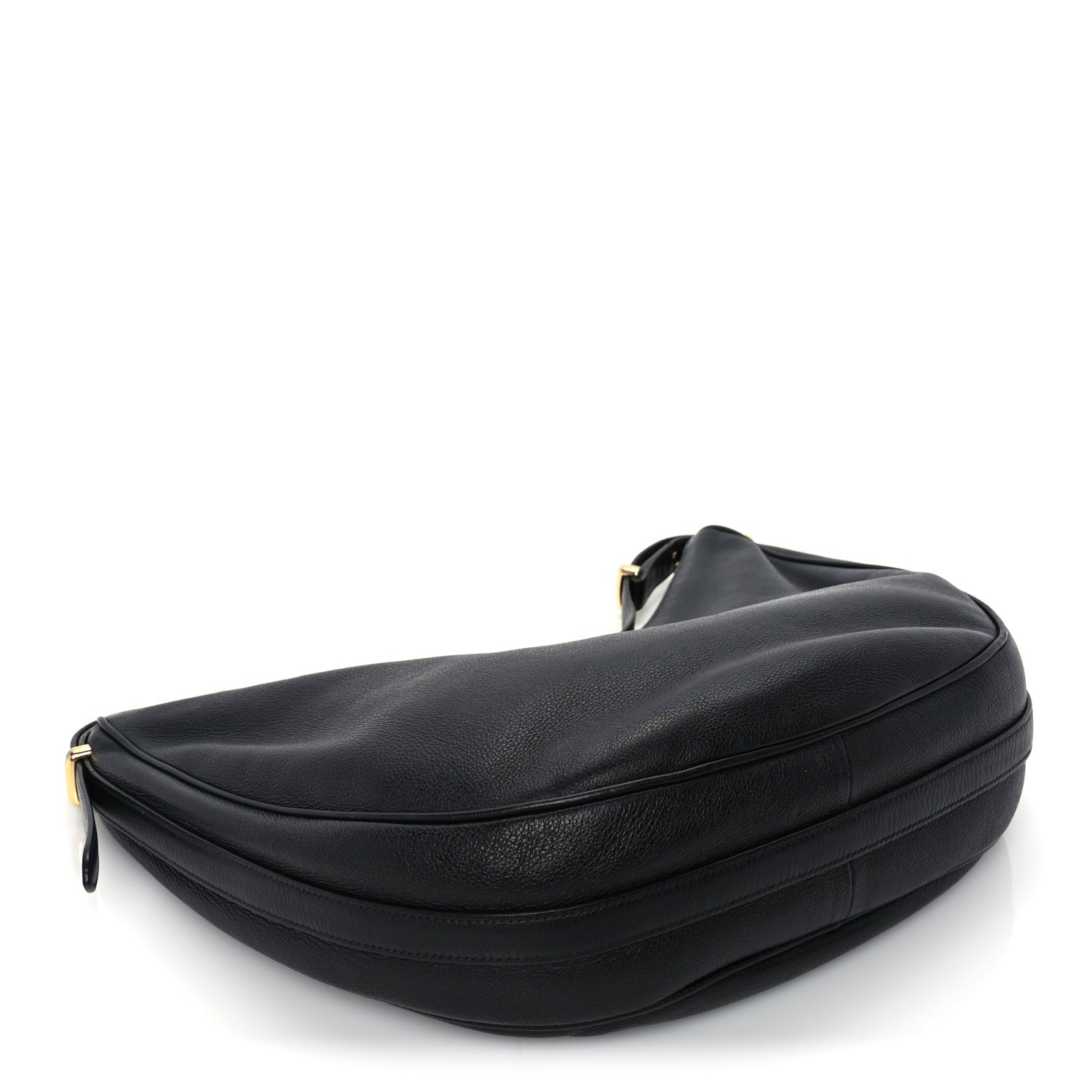 Prada Soft Calfskin Arque Shoulder Bag  Black 7 of 8
