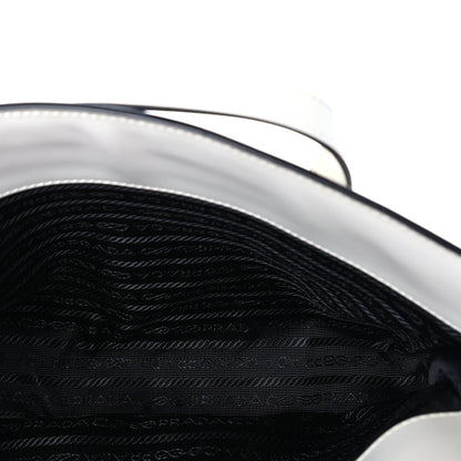 Prada Spazzolato Medium Re-Edition 1995 Double Handle Handbag White 4 of 7