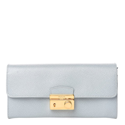 Prada Saffiano Continental Wallet Lago 1 of 11