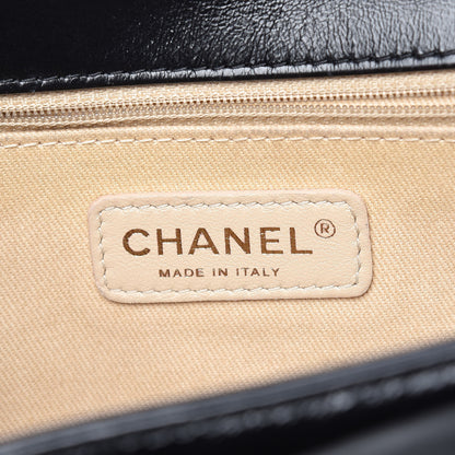 Chanel Glazed Calfskin Quilted Large Boy Flap Black 6 of 14