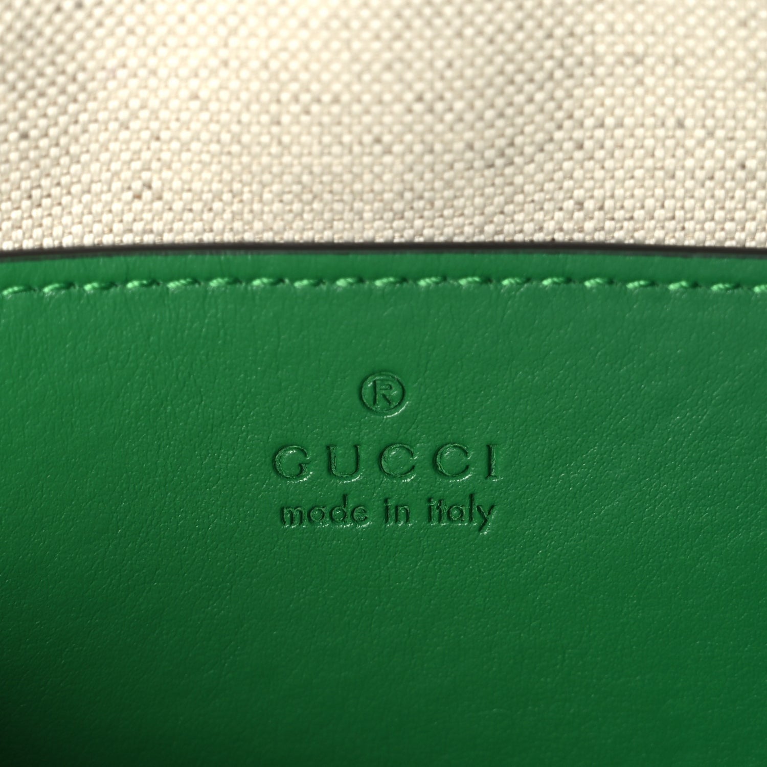 Gucci Calfskin GG Matelasse Small Dome Shoulder Bag Green Natural 5 of 8