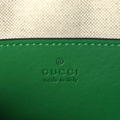 Gucci Calfskin GG Matelasse Small Dome Shoulder Bag Green Natural 5 of 8