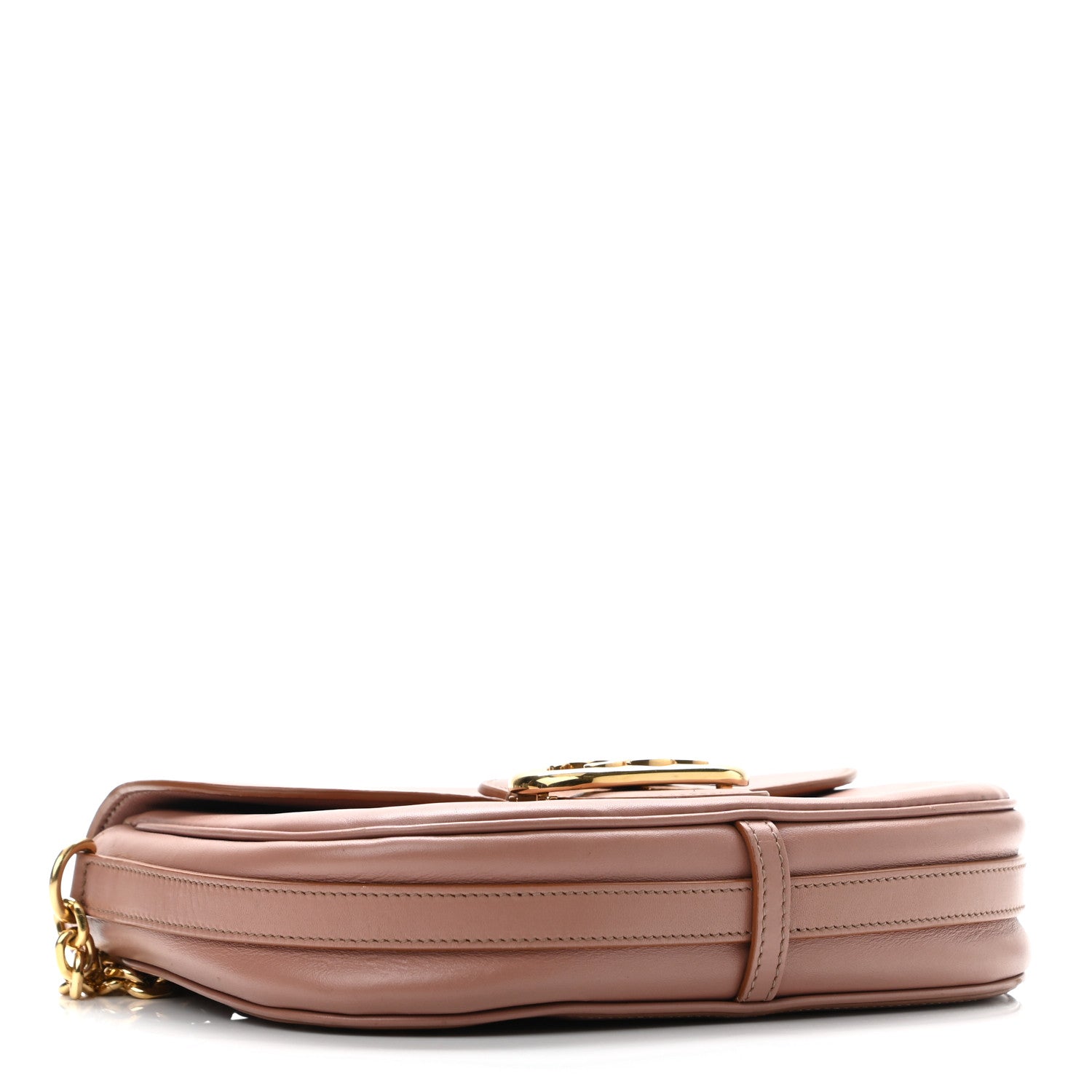 Celine Shiny Calfskin Medium Chain Maillon Triomphe Antique Rose 3 of 9