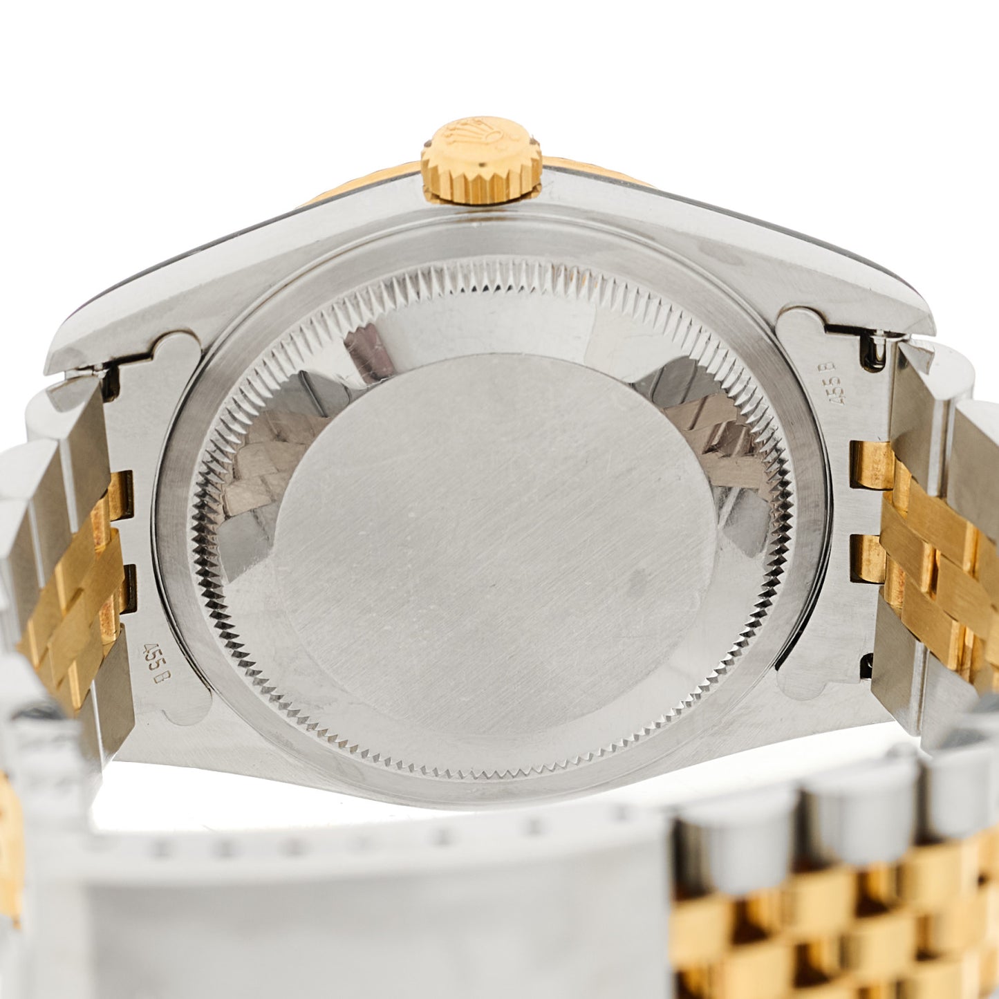 Stainless Steel 18K Yellow Gold Diamond 36mm Oyster Perpetual Datejust Watch Champagne 16233