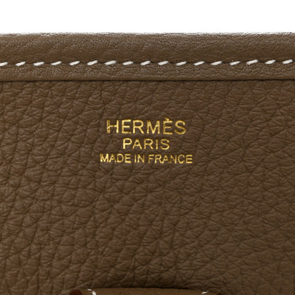 Hermes Taurillon Clemence Evelyne III PM Etoupe 6 of 8