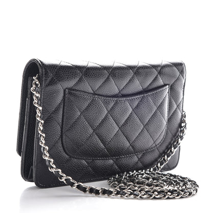 Chanel Caviar Quilted Wallet On Chain WOC Black 3 of 11