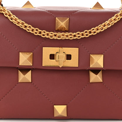 Valentino Garavani Nappa Medium Roman Stud Shoulder Bag Gingerbread 7 of 9