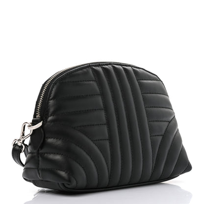 Prada Soft Calfskin Diagramme Wristlet Pouch Bag Black 3 of 7