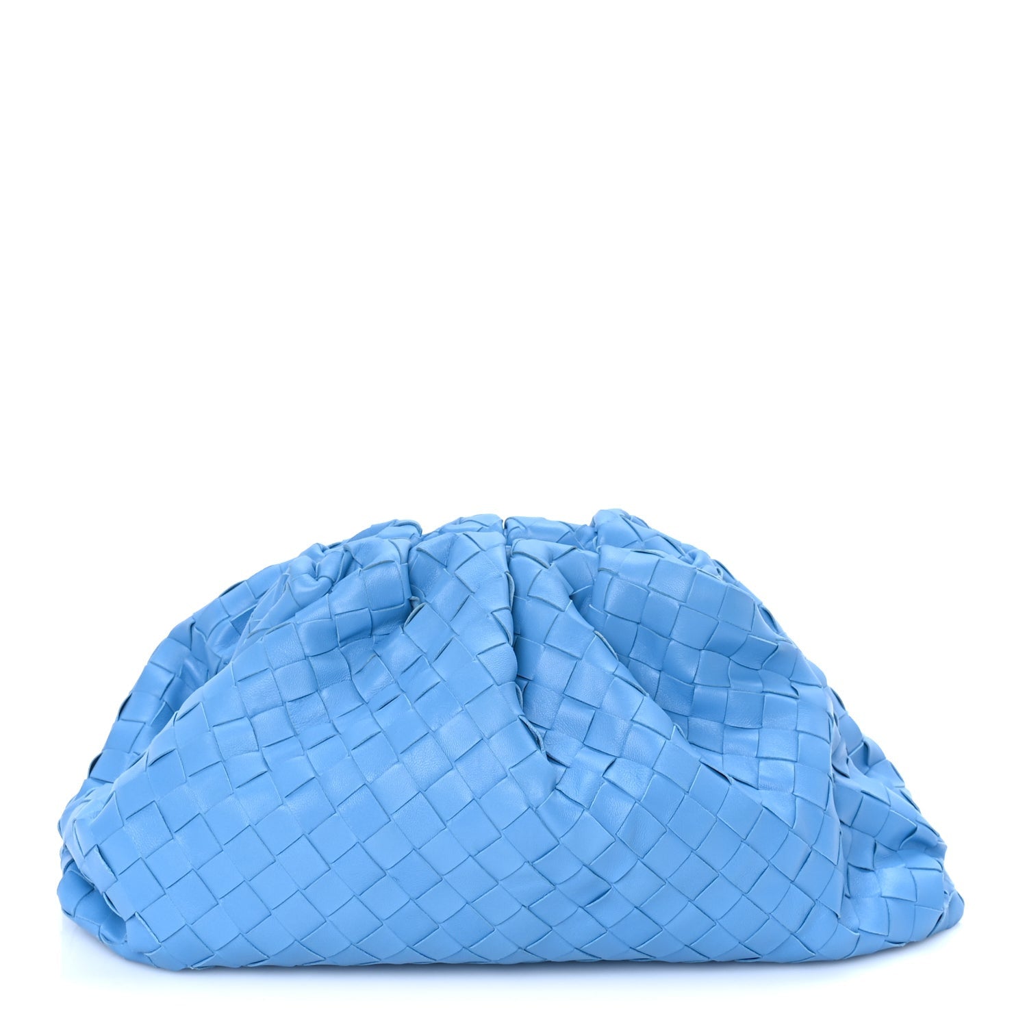 Bottega Veneta Nappa Maxi Intrecciato The Pouch Oversized Clutch  Swimming Pool 1 of 7