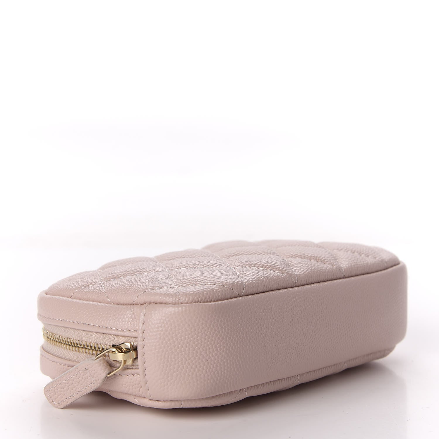Chanel Caviar Quilted Small Curvy Pouch Cosmetic Case Light Pink 4 of 8