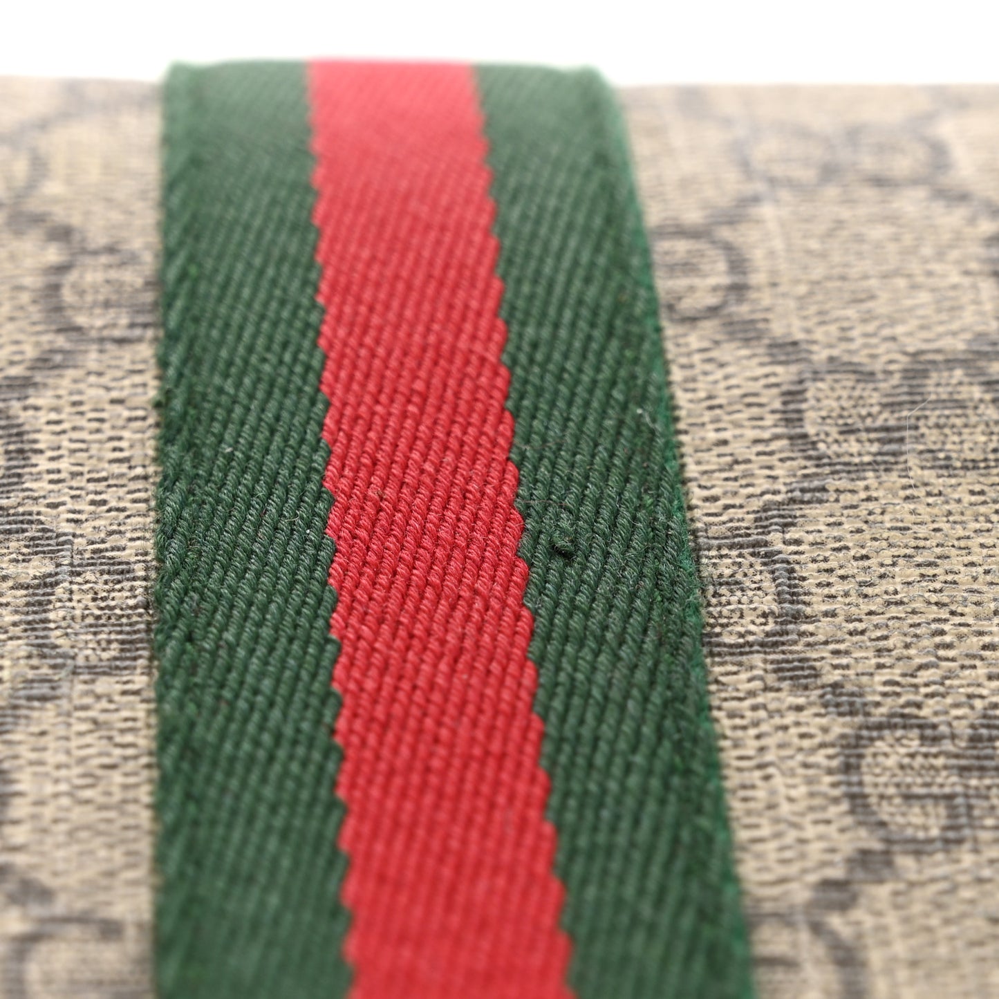 GG Supreme Monogram Web Small Ophidia Shoulder Bag Brown