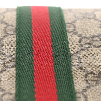 Gucci GG Supreme Monogram Web Small Ophidia Shoulder Bag Brown 16 of 17