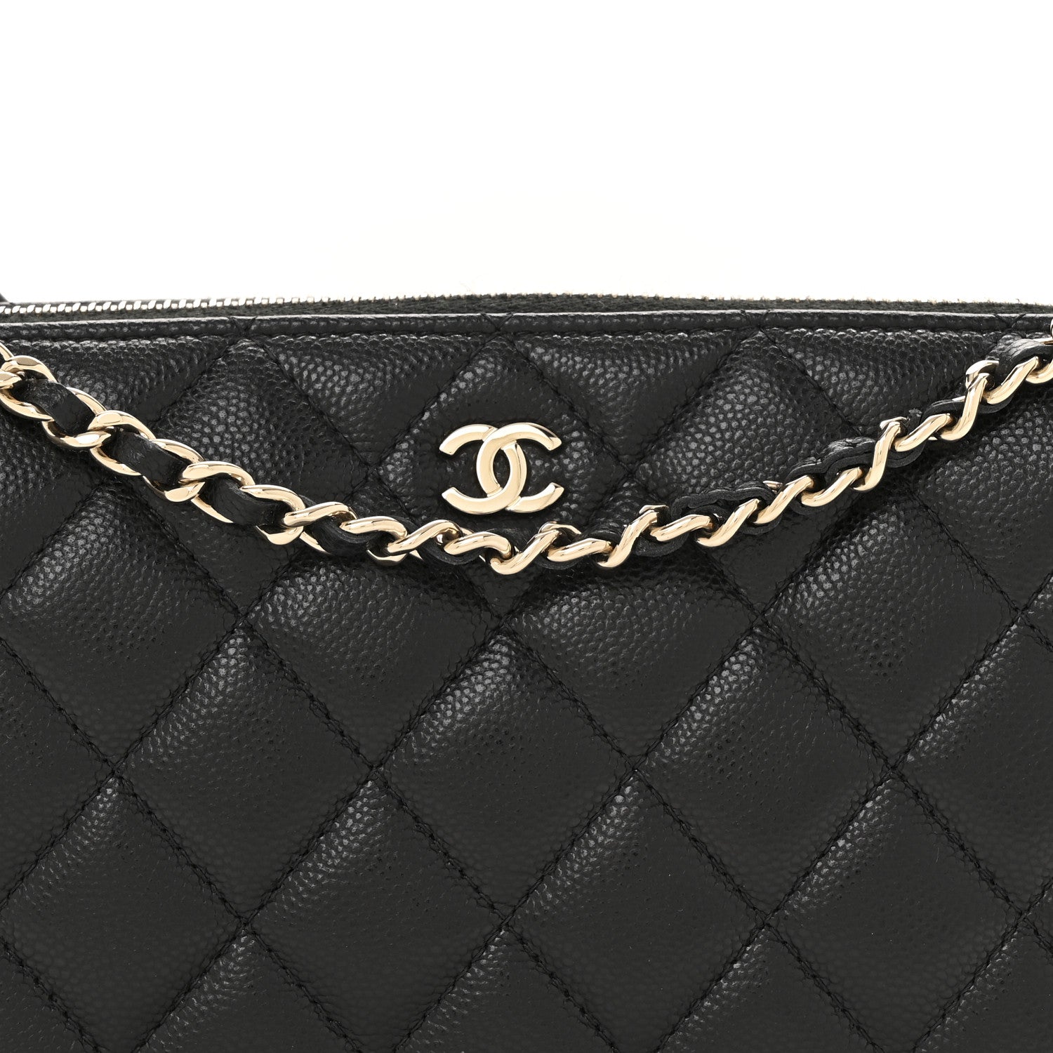 Chanel Caviar Quilted Purse With Chain Black 14 of 21