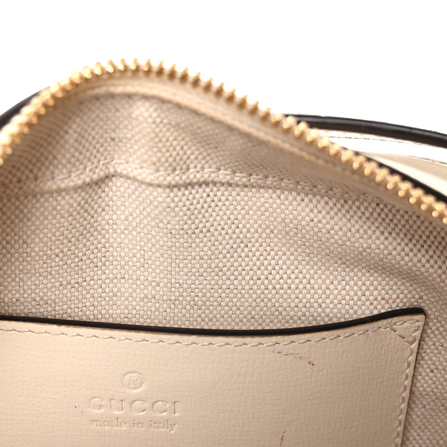 Gucci Azalea Calfskin Mini Horsebit 1955 Camera Shoulder Bag  Mystic White 5 of 8