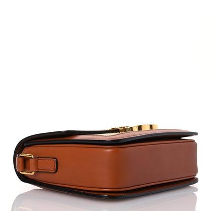 Celine Textile Natural Calfskin Teen Triomphe White Tan 4 of 16