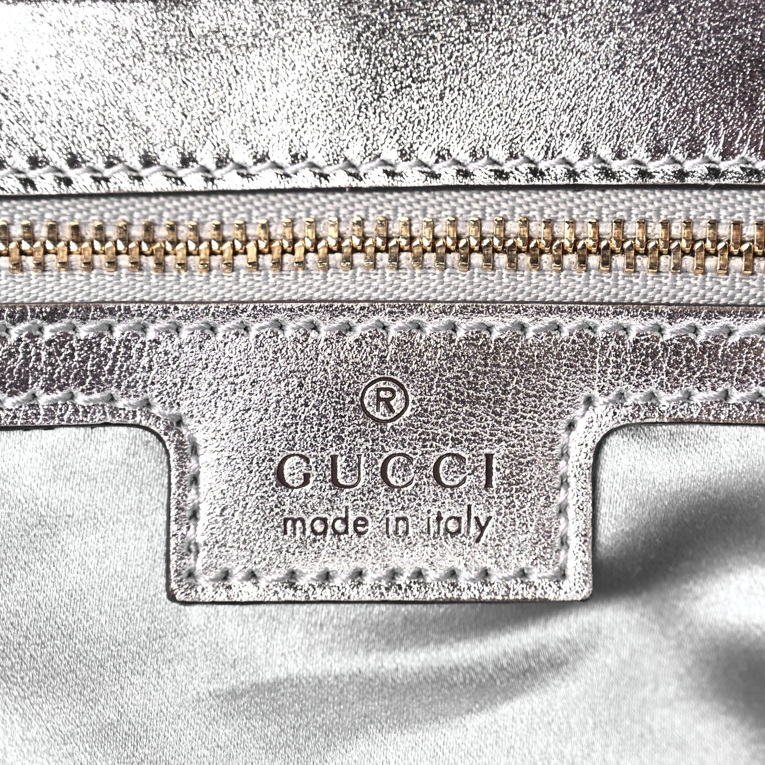 Gucci Iridescent Nappa Chevron Matelasse Small GG Marmont Shoulder Bag Snow Light Blue 5 of 9