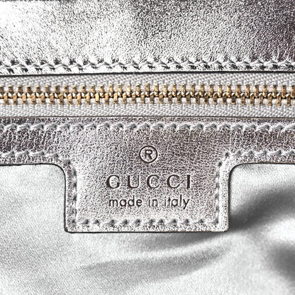 Gucci Iridescent Nappa Chevron Matelasse Small GG Marmont Shoulder Bag Snow Light Blue 5 of 9