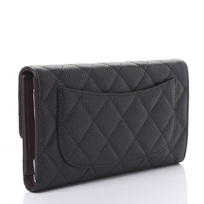 Chanel Caviar Quilted Large Flap Wallet Black 3 of 11