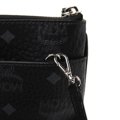 MCM Visetos Medium Crossbody Pouch Black 13 of 16