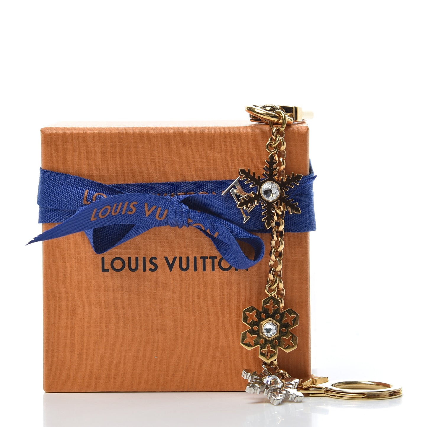 LV Snowflakes Chain Bag Charm