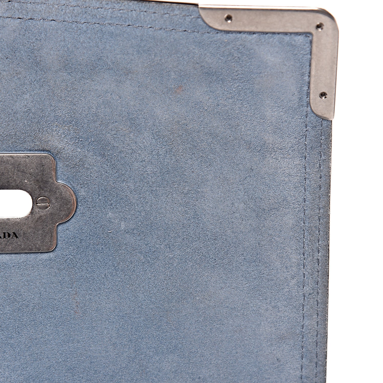 Prada Glace Calfskin Sfumata Cahier Bag Argilla Astrale 9 of 20