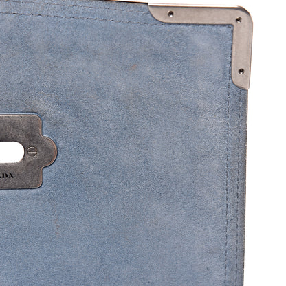 Prada Glace Calfskin Sfumata Cahier Bag Argilla Astrale 9 of 20