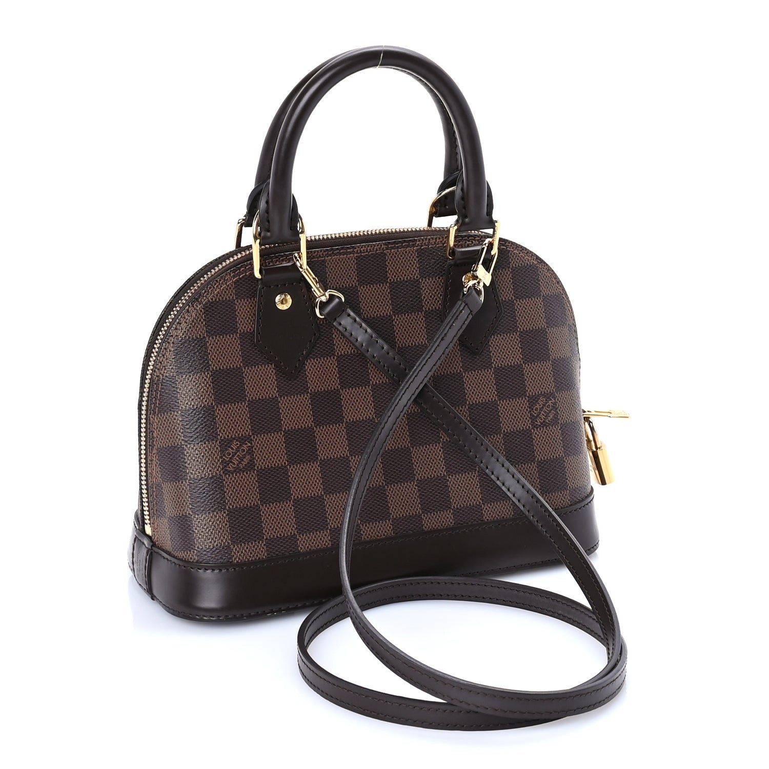Louis Vuitton Damier Ebene Alma BB Brown 2 of 8