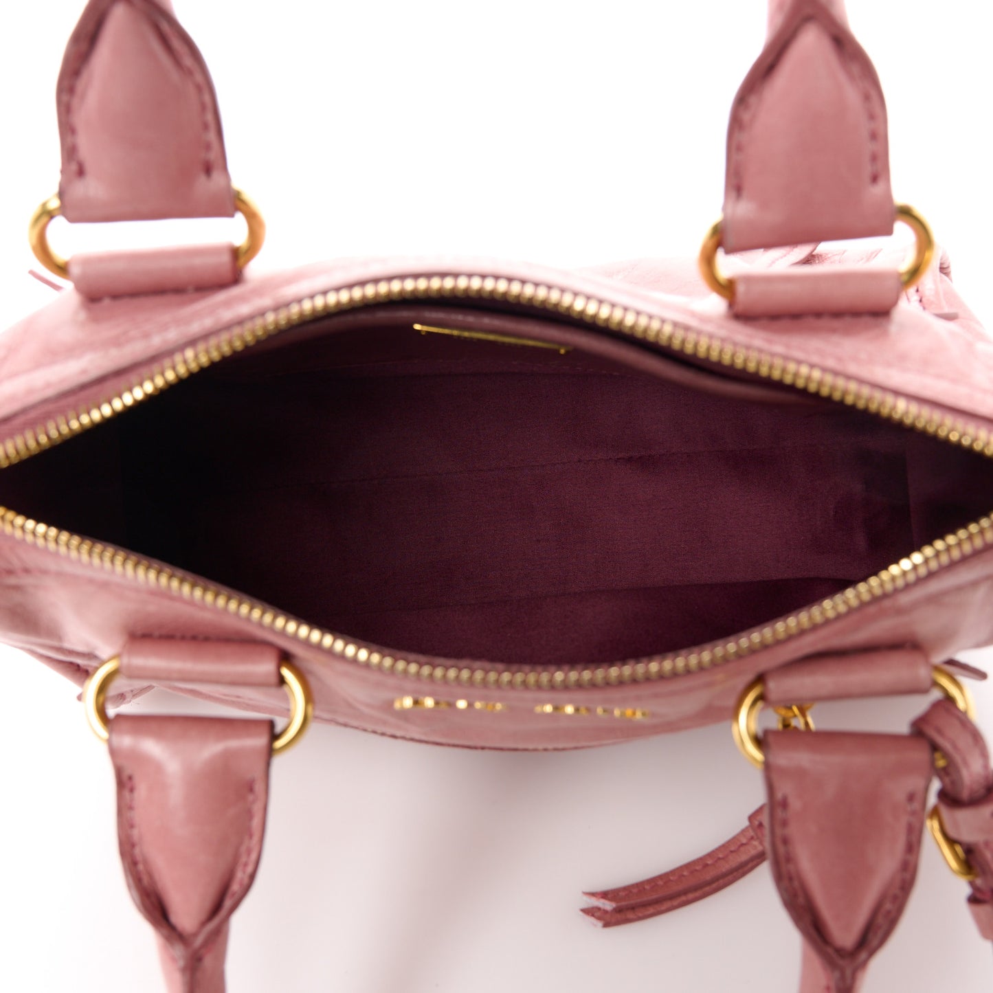 Vitello Shine Zip Tote Loto