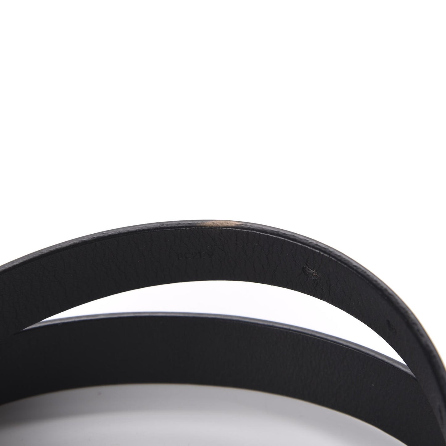 Calfskin Embossed LV Initiales Belt 70 28 Black