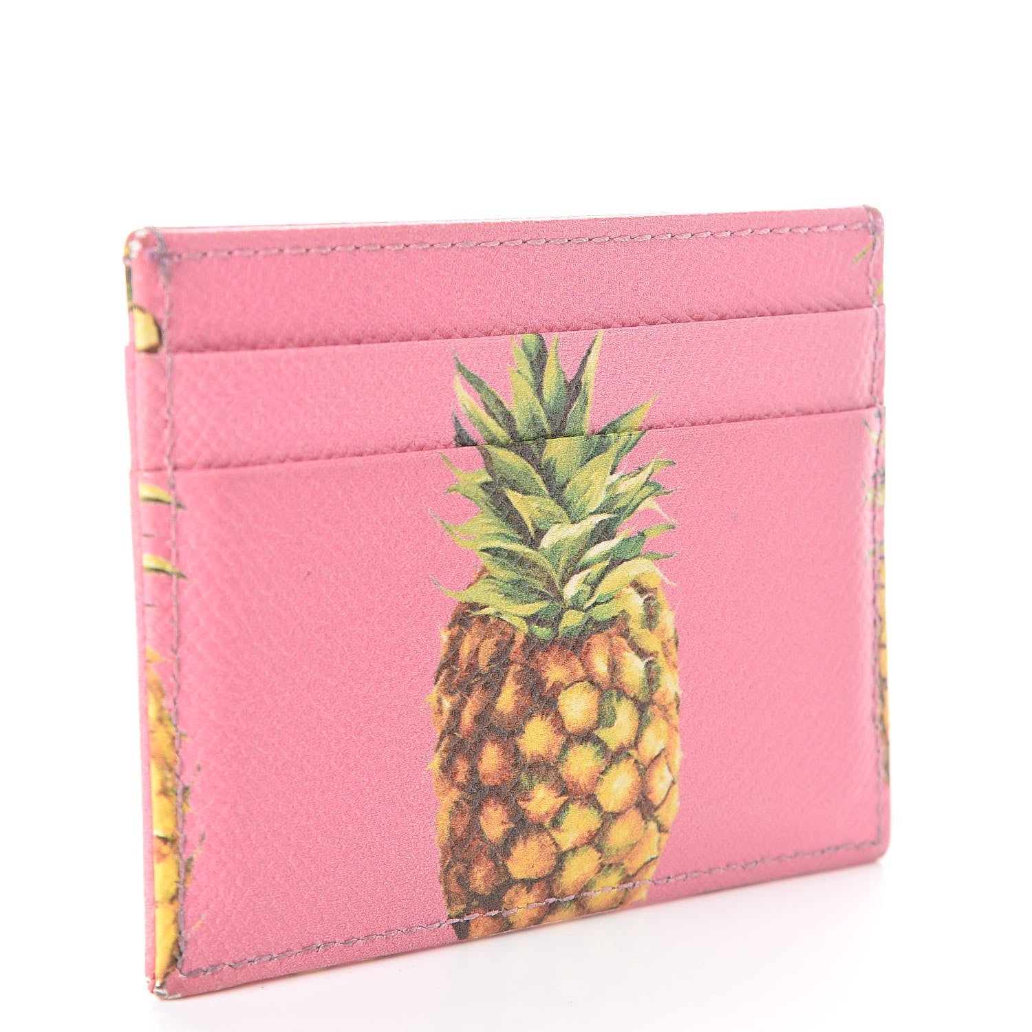 Dolce & Gabbana Dauphine Pineapple Print Card Holder Rosa 3 of 6