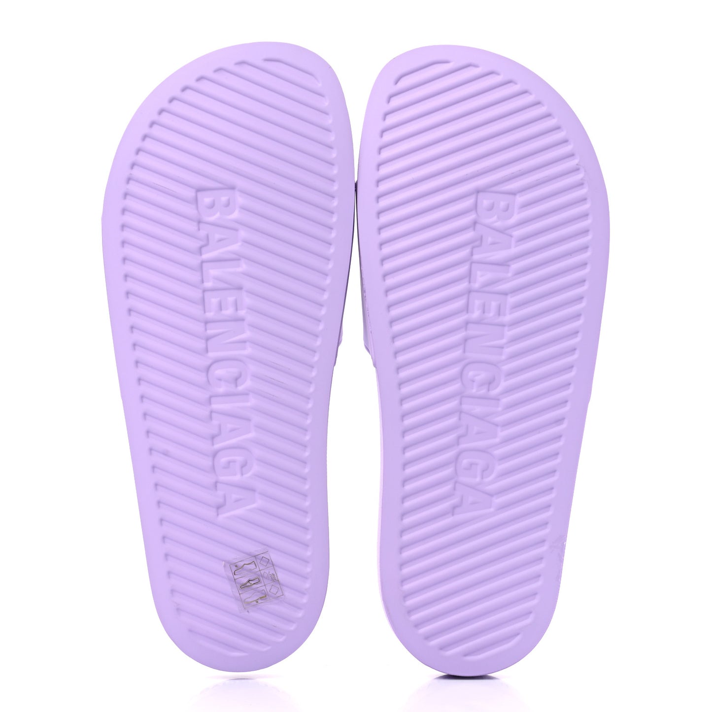 Rubber BB Womens Pool Slide Sandals 39 Lilac