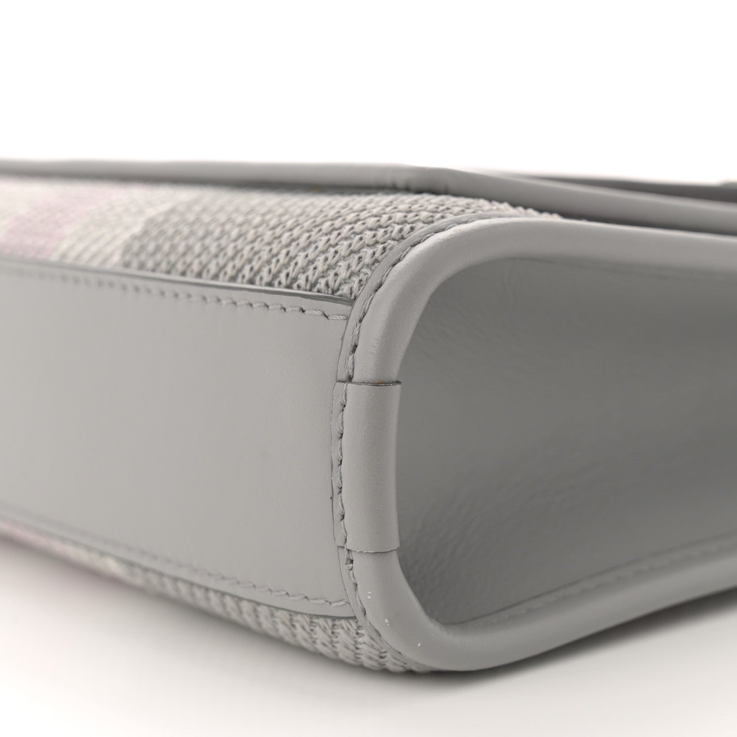 Burberry Calfskin Check Mini Pocket Bag Grey 10 of 10