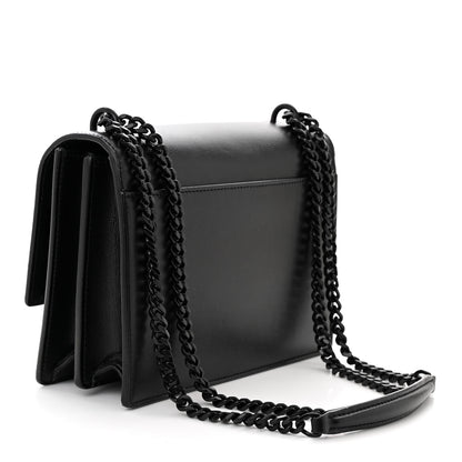 Saint Laurent Calfskin Medium Monogram Monochrome Sunset Black 3 of 10